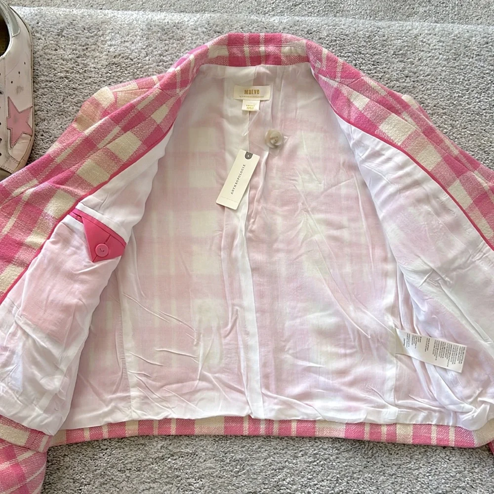 Anthropologie Maeve Cropped Double Breasted Jacket - Picture 7 of 11